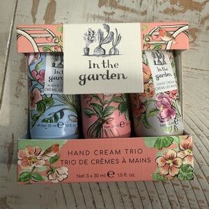 NIB Heathcote & Ivory In The Garden Hand Cream Trio